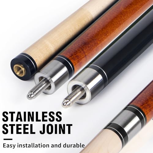 Aklot Pool Cue,Cue Sticks 58" Pool Cues Adult Canadian Maple Wood Cue Stick for Professional Billiard Players 20 21 oz