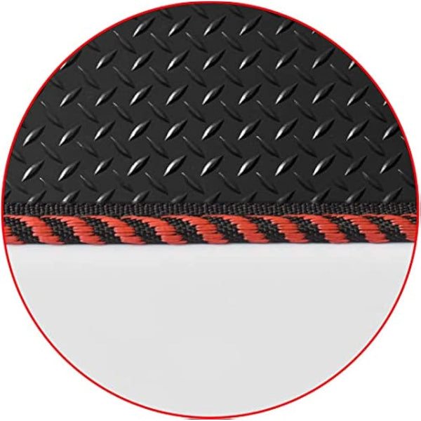 Lusso Floor Carpet Mats for Car | Tailored/Compatible to Vauxhall Insignia 2017 Onwards | Heavy Duty 3mm Rubber Car Mats | 4 - Piece Set (Black Edging)