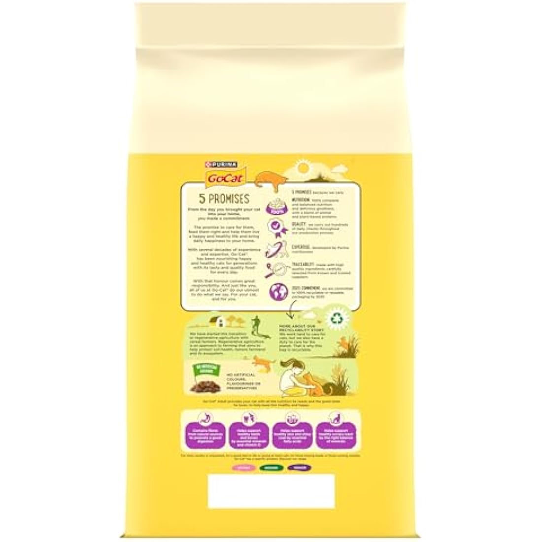 GO-CAT Adult Chicken and Duck Dry Cat Food 10kg