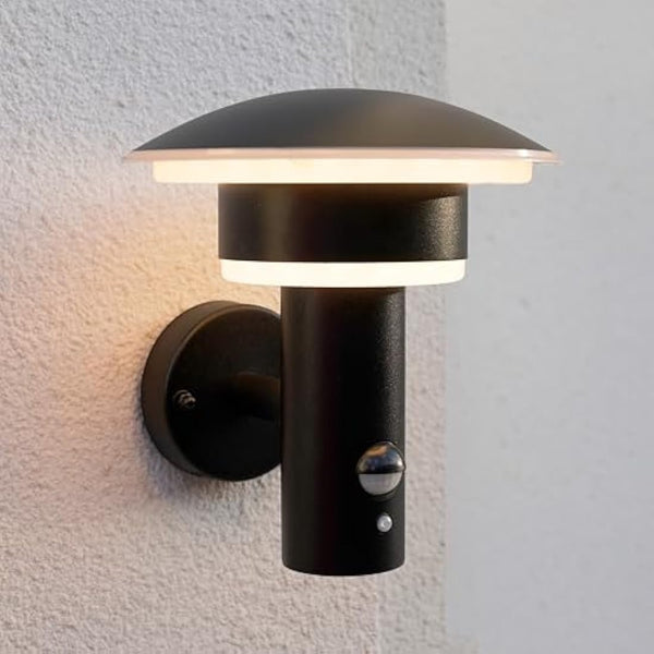 NBHANYUAN Lighting 4 Modes Outdoor LED Wall Light with Motion Sensor,SUS316 Stainless Steel Outside Lights Mains Powered PIR Weatherproof 3000K Warm White Light for Front Door,Porch IP44 1000LM