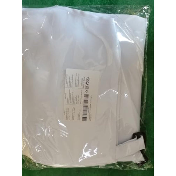 4 Pcs White Kids Apron and Chef Hat Set, Adjustable Children Aprons with Pockets for Boys Girls, Kitchen Garden Bib Aprons, Toddler Chef Apron for Baking Cooking Crafting Painting (M for 3-6 Age)