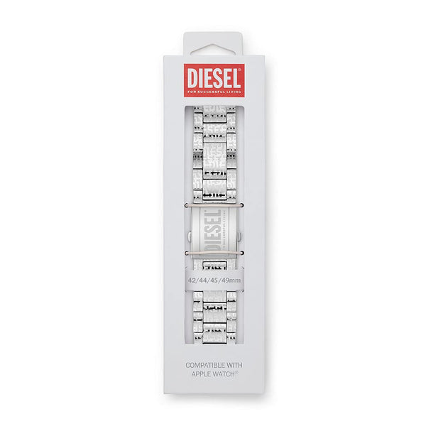 DIESEL Unisex Leather, Synthetic or Stainless Steel Strap, Compatible with 42mm/44mm/45mm Apple Watch®