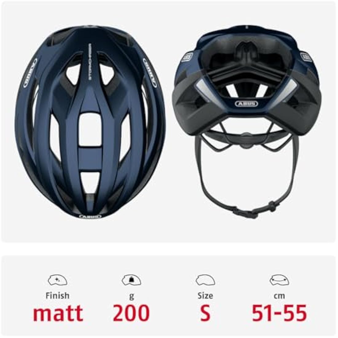 ABUS StormChaser road bike helmet - Lightweight and comfortable for professional cycling for men and women