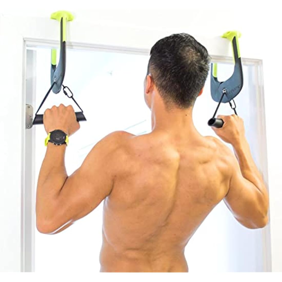 Duonamic Eleviia Neutral Grip Pull up Handles - Portable Pull up Bar for Travel, Workplace or Home - Pull up Bar Doorway - Pull up Grips - Perfect for Calisthenics Enthusiasts, Gymnasts & Climbers