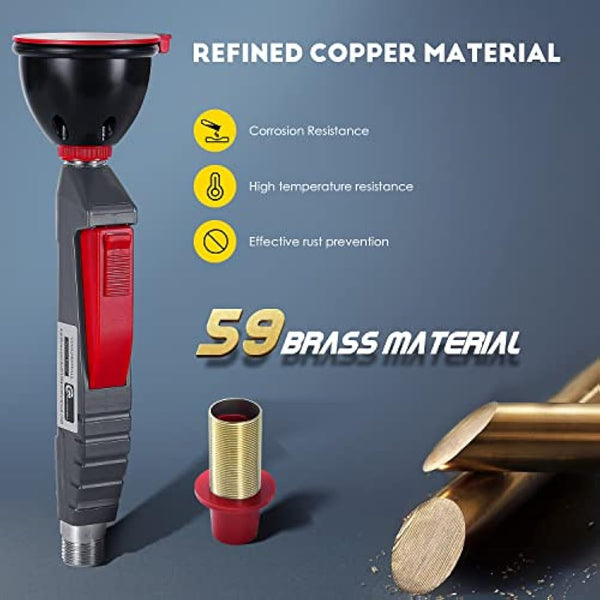 CGOLDENWALL Handheld Emergency Eyewash Station Drench Hose Eye Wash Faucet Eye Washer Unit Safety Shower Continuous Flow Eye Flush Shower for Lab and Industrial Use (Single Head)