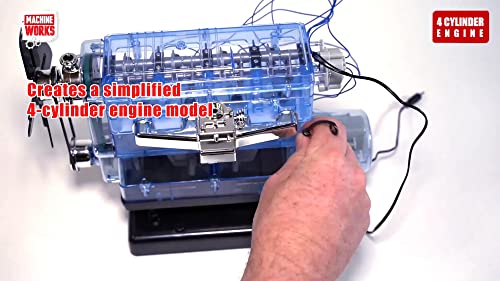 Machine Works Build Your Own Porsche 911 Boxer Engine Toy - Replica Model Building Kit - Features Sounds and Illumination, 280+ Pieces, 10+ Years