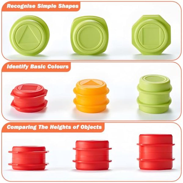 Hayoom Engineer Forklift Transport Game, Forklift Frenzy Car, Sensory Toys for 2+ Boys & Girls