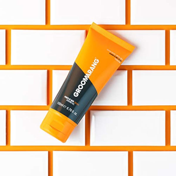 Mens Toiletry Gift Set GROOMARANG ‘Power of Man’ Toiletries Gift Set for Men Includes Hair & Body Wash, Face & Neck Cream, Shaving Gel, Aftershave Gel & Hair Paste