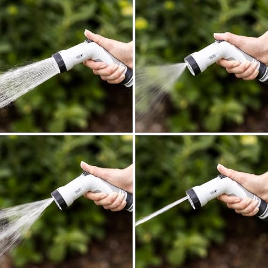 FITT YOYO 20 m, Extendable and Flexible Garden Water Hose Pipe with Multi-Function Spray Gun, Red