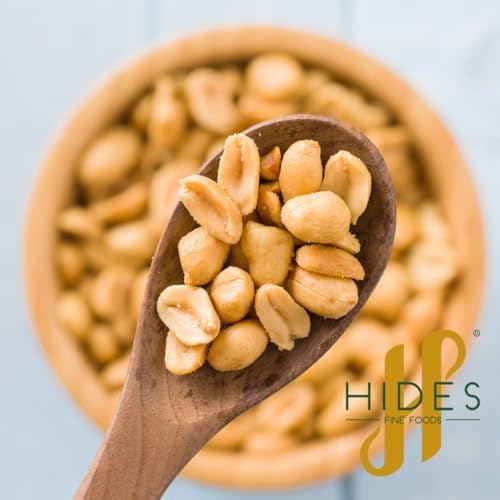 Hides Fine Foods - Roasted & Salted Peanuts - 1kg - GMO - Free - Suitable for Vegetarians - Cooking - Salads - Snacking - Desserts - Cakes - Cookies