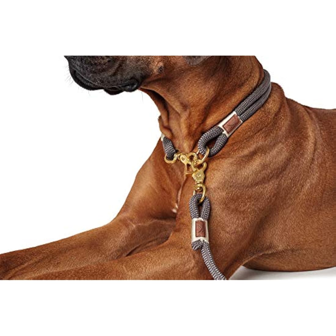 HUNTER Adjustable leash Sansibar Rantum, 12/200 Rope, grey