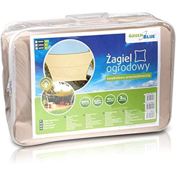 GreenBlue GB Triangle Rectangle Shade Sail Sun UV Protection Garden Canopy Patio Waterproof (Rectangle 4m)