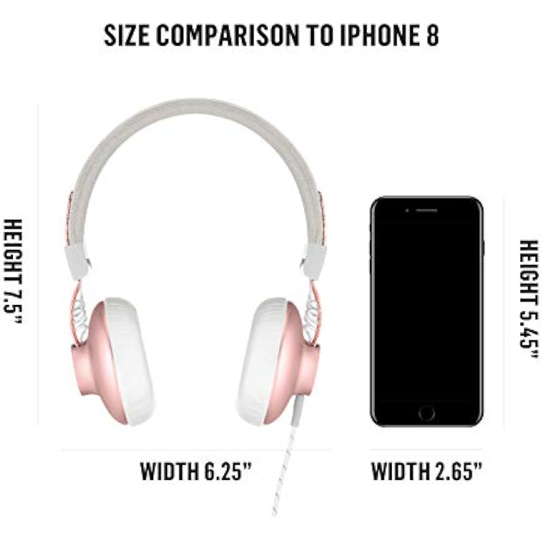 House of Marley Positive Vibration 2 - Foldable Headphones, Comfortable Design, Noise Isolation, Premium Sound 40 mm Driver, Microphone, Woven Cables, Sustainable Materials, Copper