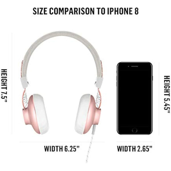 House of Marley Positive Vibration 2 - Foldable Headphones, Comfortable Design, Noise Isolation, Premium Sound 40 mm Driver, Microphone, Woven Cables, Sustainable Materials, Copper