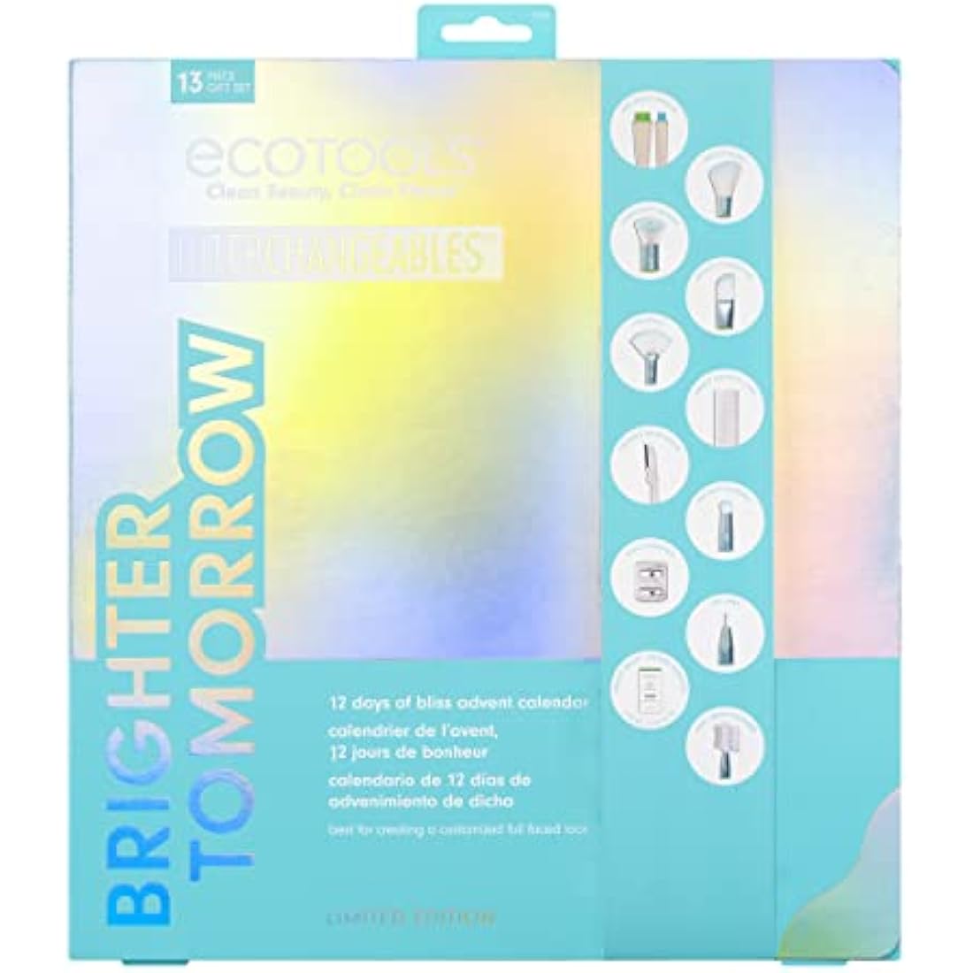 EcoTools Limited Edition 12 Days of Bliss Christmas Gifts, Makeup Brushes and Beauty Sponges, Premium Quality