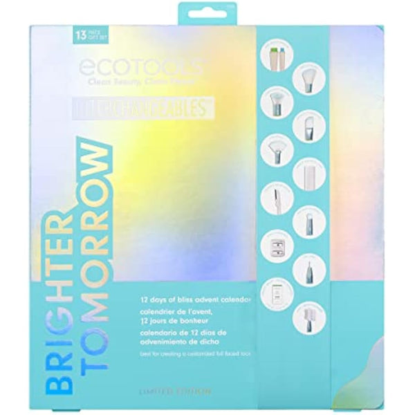 EcoTools Limited Edition 12 Days of Bliss Christmas Gifts, Makeup Brushes and Beauty Sponges, Premium Quality