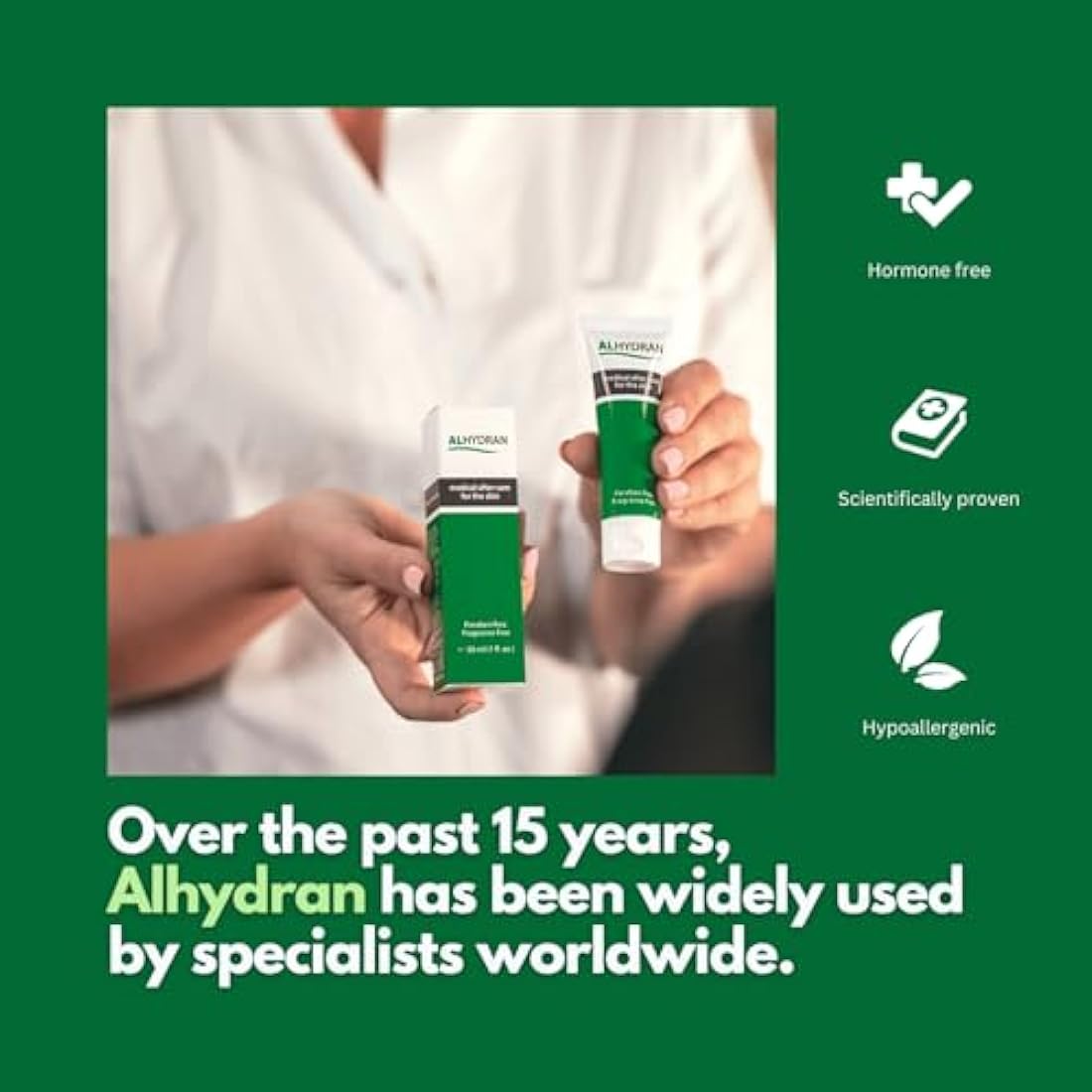 Alhydran After Care for The Skin | Scars, Dry Skin, Eczema, Itching, Burn Wounds and Skin Problems After Radiotherapy or Surgery,30 ml