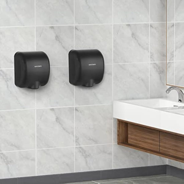 anydry 2800 Commercial Hand Dryer,Heavy Duty Stainless Steel Hand Dryers,Electric Hand Dryer For Toilet.(Matte Black)
