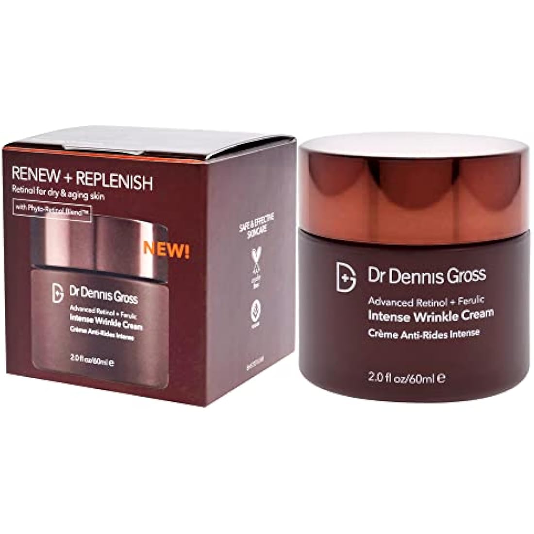 Dr. Dennis Gross Advanced Retinol Plus Ferulic Intense Wrinkle Cream For Unisex 2 oz Cream