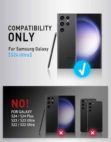 i-Blason Armorbox for Samsung Galaxy S24 Ultra Case MagSafe with Camera Cover Stand [Support Wireless Charger] 360 Full-Body Case with Screen Protector & Kickstand Phone Case for S24 Ultra, Green