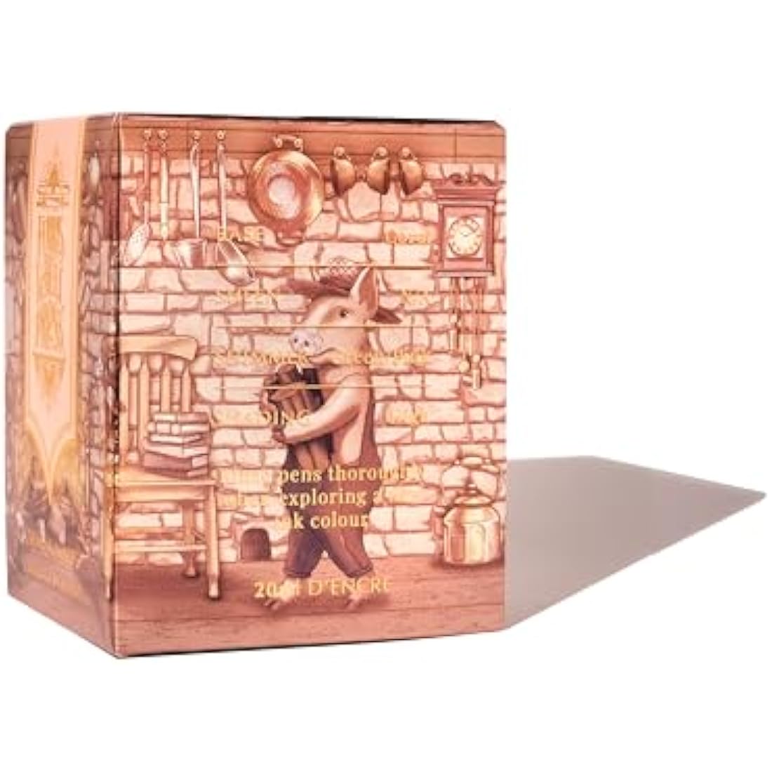 Ferris Wheel Press Fountain Pen Ink, FerriTales Collection, Light Copper with Duochrome Green/Pink Shimmer, 85ml