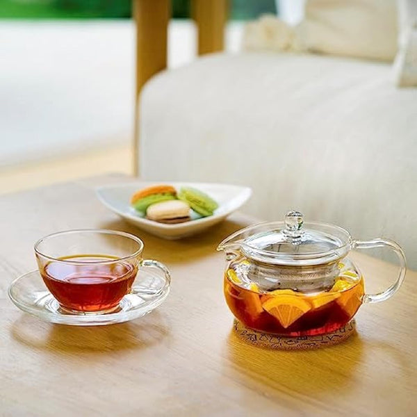 Hario CD Chacha Kyusu-Maru-Pot for Brewing Tea 700ml, Glass