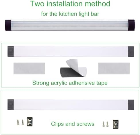 AlBOO Under Cabinet Kitchen Lights Wired LED Dimmable Warm White,28cm Under Cupboard Kitchen Lights 12V Plug in with Mains,Ultra Thin Fixture Under Couter Lights Display Lights for Cabinet 3 Pack