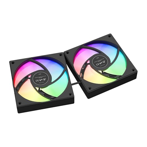 GAMDIAS CHIONE E4 240mm AIO Liquid CPU Cooler, Real-Time Digital Display Patented PWM Pump, 2 x 120mm Easy Cable Management Daisy Chained Fans w/ ARGB Sync, Intel LGA 1851/1700/1200；AMD AM5/AM4, Black