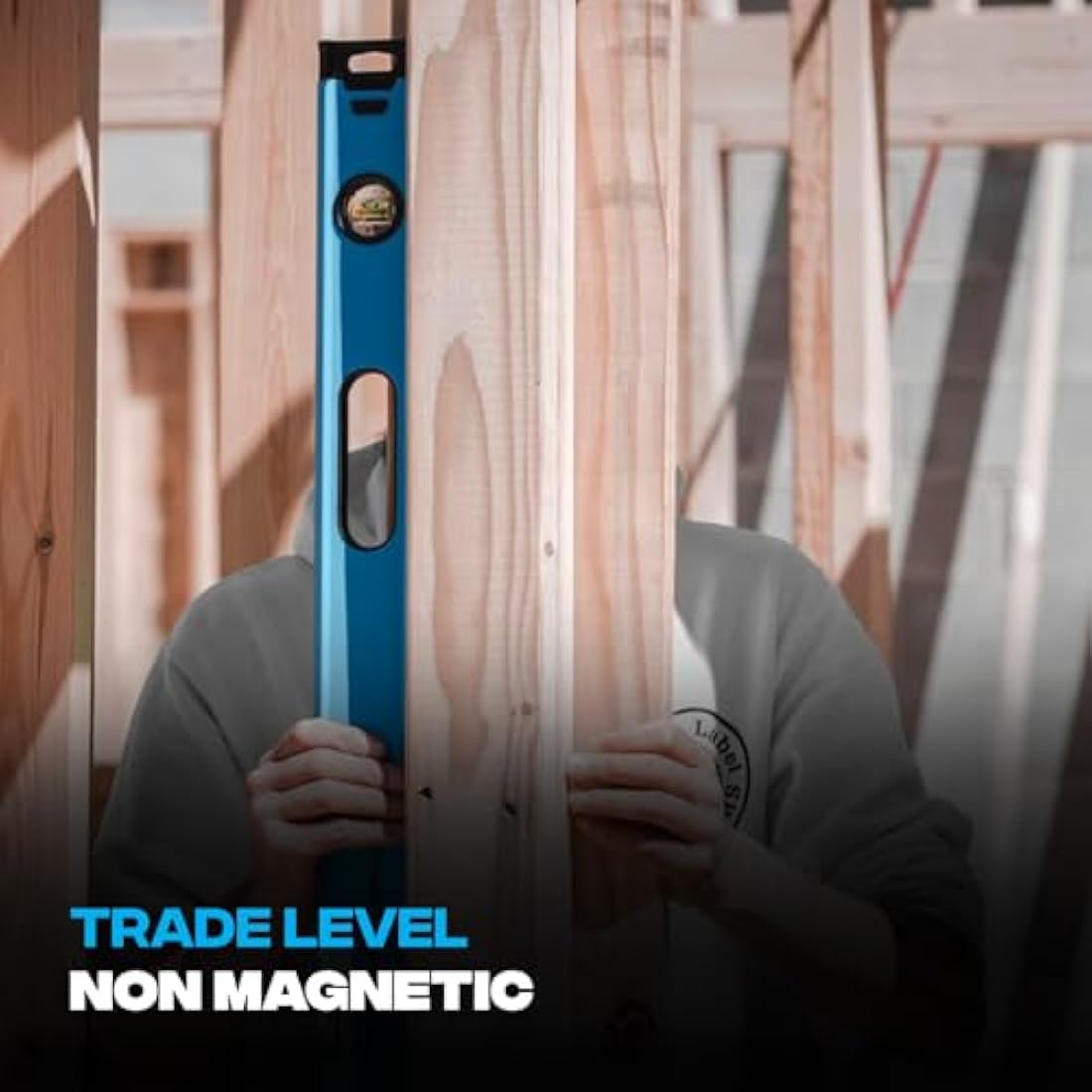 OX Trade Box Spirit Level - 900mm / 36", Lightweight, High-Accuracy Magnified Vials, Shock-Absorbing Removable End Caps, Ergonomic Cushioned Grips, OX-T024209