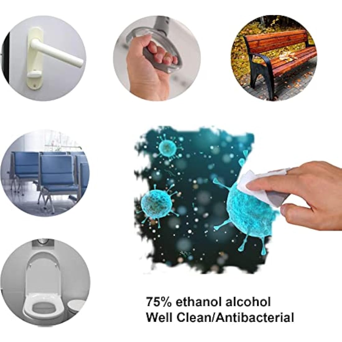 200pc Alcohol Cleaning Phone Wipes - EOTW Cleaning Screen Glasses Wipes Individually Wrapped, Disposable Cleaning Wipes Phone Laptop Use Tiny Size 6cm x 6cm