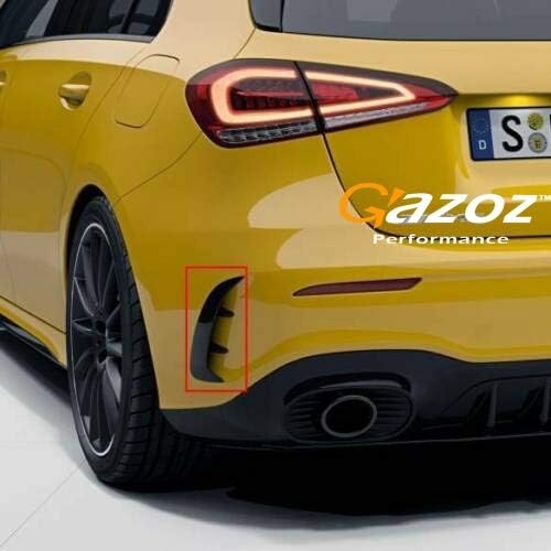 Gazoz Performance Rear Bumper Canard For 18-up Mercedes Benz A Class W177 A35 A45 AMG Flaps Vent