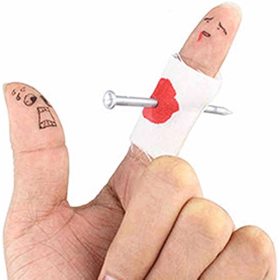 JTMM LED Finger Thumbs Light (3Packs/6 PCS) Magic Prop Party Bar Show Perform Lamp RED