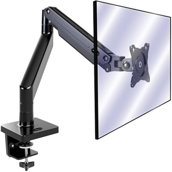 Invision Monitor Arm Bracket Mount for 24-40 Inch Screens VESA 75-100mm Ergonomic Height Adjustable Desktop Clamp Tilts Extends 2-15kg (MX450)