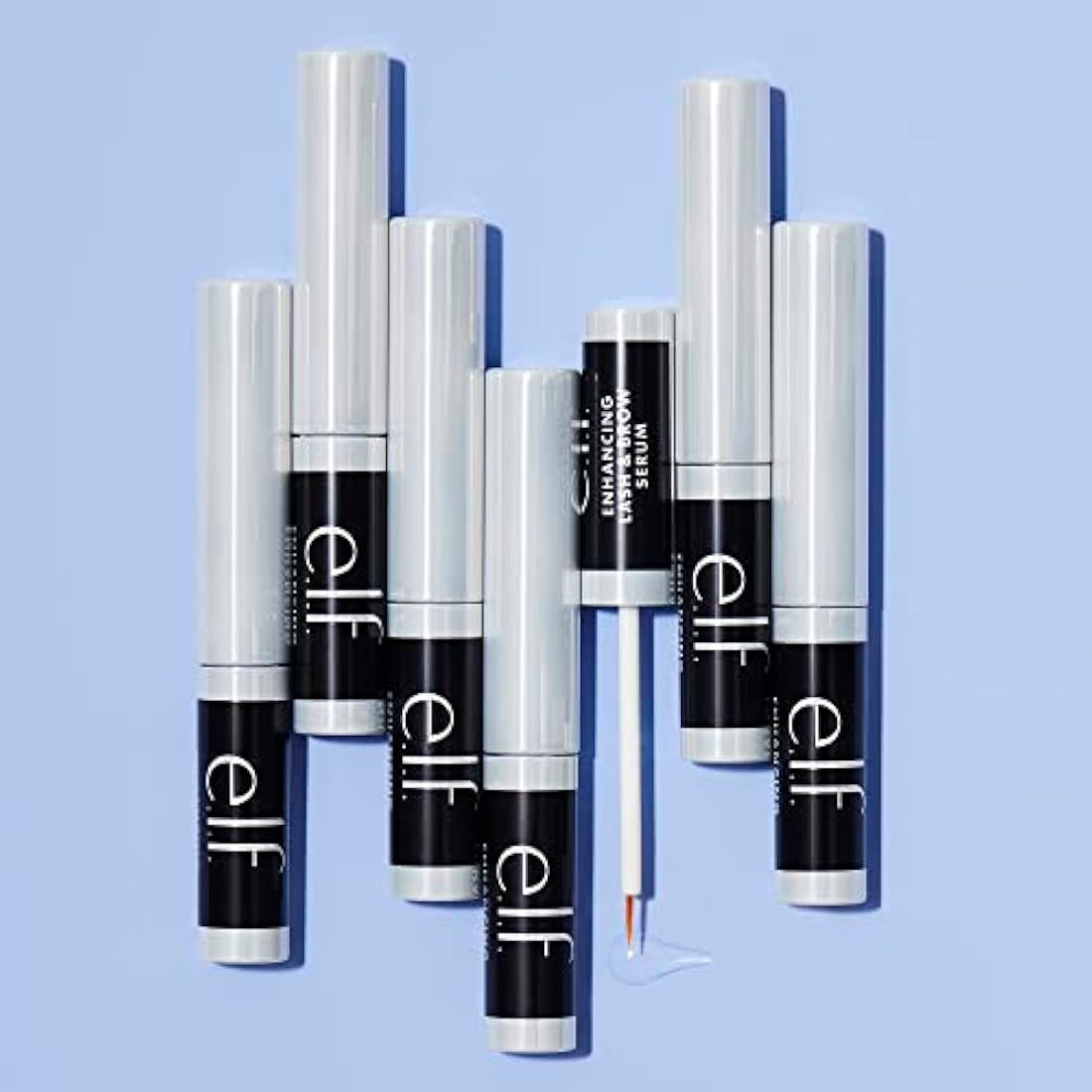 e.l.f Amp'd Lash & Brow Serum, Nourishing Formula For Longer-Looking Lashes & Brows, Vegan & Cruelty-Free