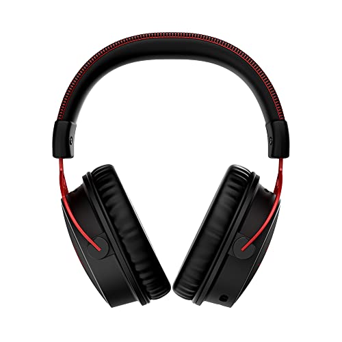HyperX Cloud Alpha Wireless - Gaming Headset for PC, 300-hour battery life, DTS Headphone:X Spatial Audio, Memory foam, Dual Chamber Drivers, Noise-cancelling mic, Durable aluminium frame