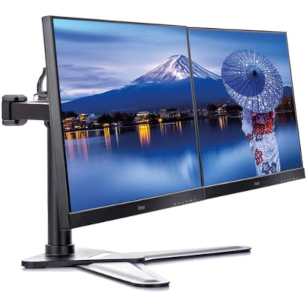 iiyama DS1002D-B1 Dual Screen Desktop Stand - Black