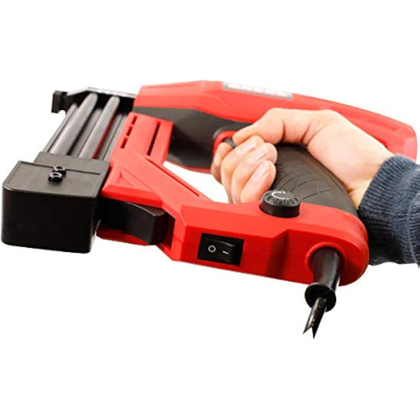 Excel 2-in-1 Electric Stapler Nailer Gun 15-32mm 18 Gauge Heavy Duty 240V~50Hz - Electric Nail Gun - Corded Nailer Gun - Ideal for Woodworking, Decorating, Construction Jobs