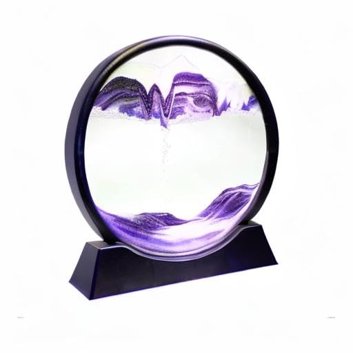 Arthink Moving Sand Art Picture,Liquid Motion 3D Sea Sandscape in Motion Display, Flowing Sand Frame Desktop Art Bookshelves Home Office Decoration(12 inch, Green)