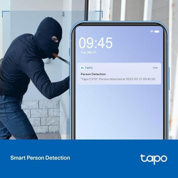 Tapo C310P2 2-Pack 2K Security Camera Outdoor Wired, Outdoor Camera No Monthly Fee, AI Detection, Advanced Night Vision, Two-Way Talk, IP66 Weatherproof, Works with Alexa & Google