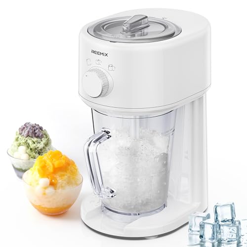 Electric Ice Crusher, Slushy Maker Ice Shaver with Removable Jug for Blending Slushies, Ice Crushing Machine for Snow Cones Slushies Smoothies, and