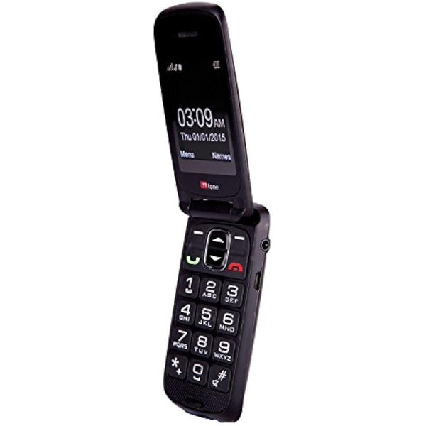 TTfone Star Big Button Simple Easy to Use Clamshell Flip SIM-Free Mobile Phone - Grey,TT300G