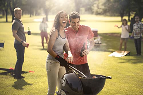 Weber Original Kettle Charcoal Grill, Ø 57cm Grill Area, BBQ Grill with Porcelain-Enamelled Lid & Bowl, Lid Thermometer, One-Touch Cleaning System - Black (14101004)