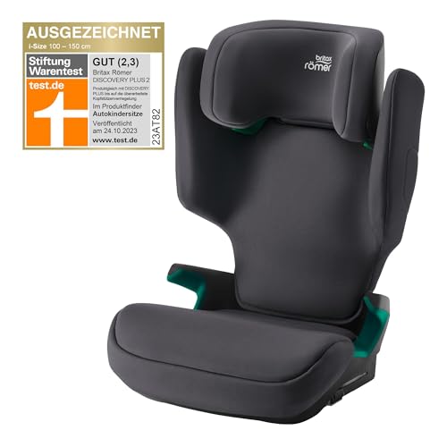 Britax Römer car seat Discovery Plus 2 , with ISOFIX, for Children from 100-150 cm (i-Size), 3.5-12 Years, Space Black, 1.0 Piece, 5.9 kilograms