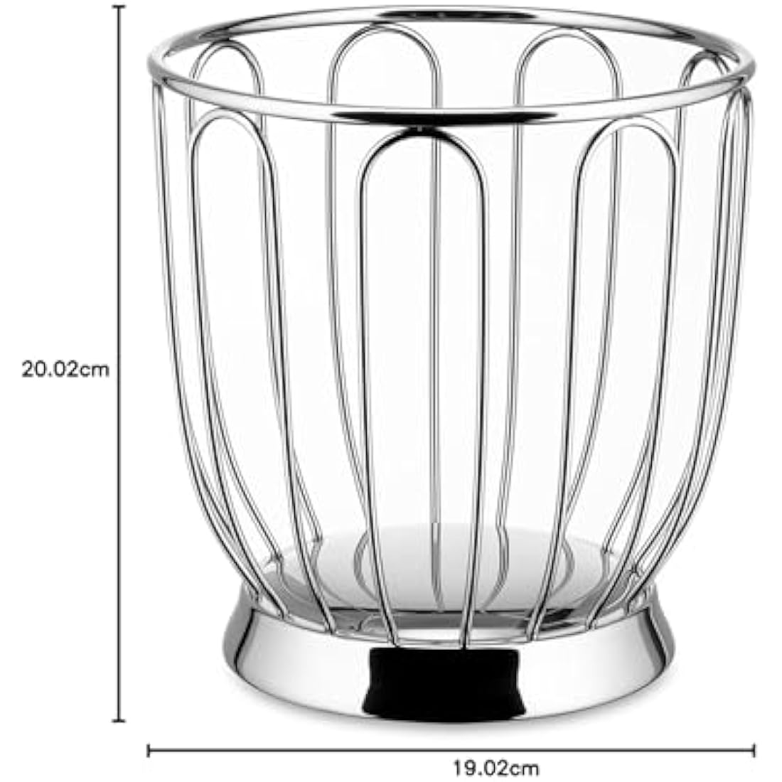 Alessi 370/19 - Design Wire-Worked Citrus Fruit Holder, 18/10 Stainless Steel, 19 cm