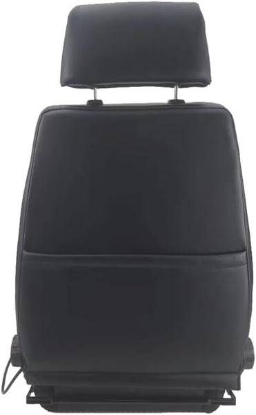 AutoStyle Sport seat 'Retro II' - Black Synthetic leather + Red stitching - Dual-side reclinable back-rest - incl. slides