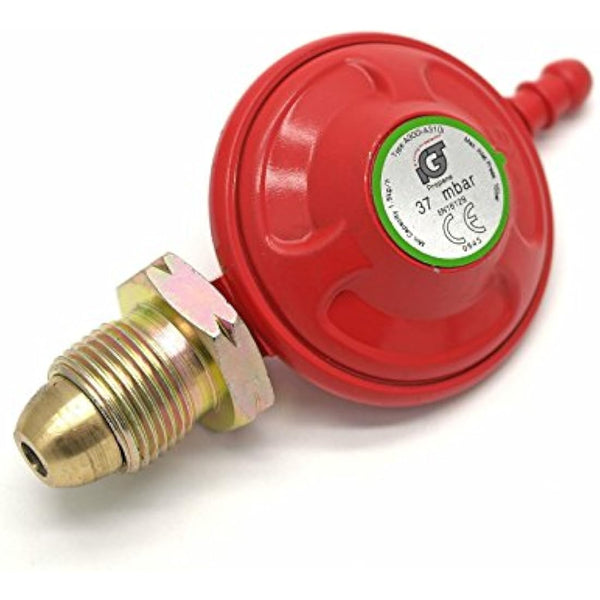 igt 37Mbar Propane Gas Regulator & 2M Hose Kit With 2 Clips 5 Year Warranty