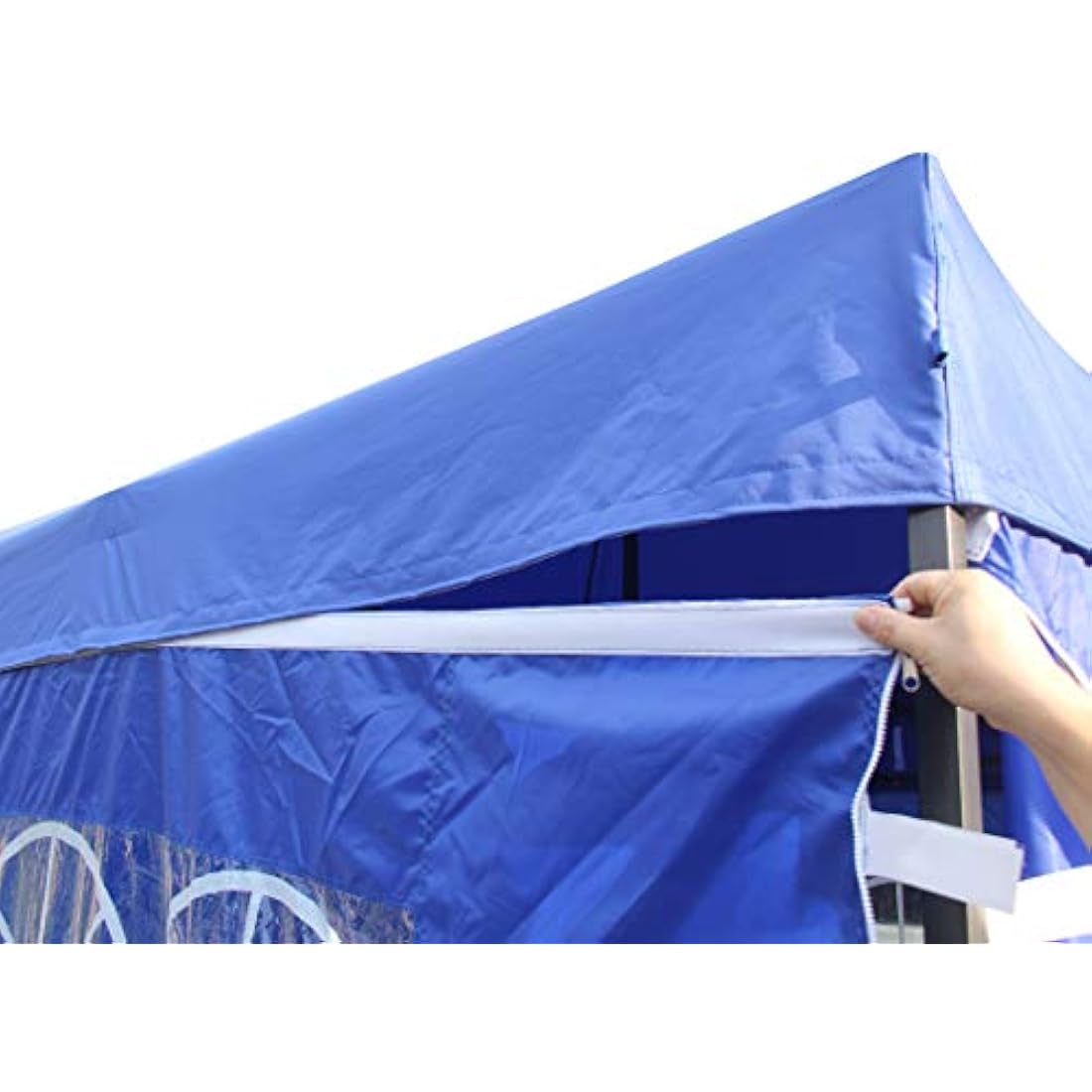 All Seasons Gazebos 2.5x2.5 Fully Waterproof Pop up Gazebo With 4 Zip up Sides and Accessories - Royal Blue