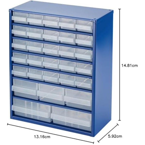 Draper 30 Compartment Storage Cabinet | Multi Drawer Garage, Shed and Home Organiser | Steel Frame Craft Storage | 89470