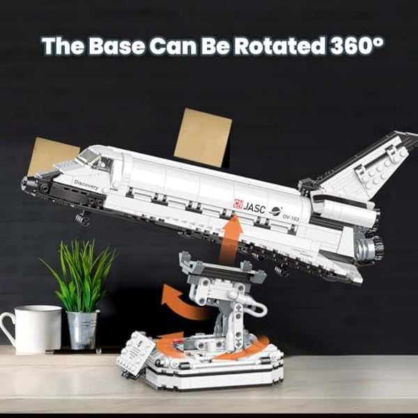 JMBricklayer Space Shuttle Building Blocks Kit 70122, Space Exploration Shuttle Construction Toys for Kids, Collectible Display Model Kits with Adjustable Stand, Idea Gifts for Boys Girls Adults