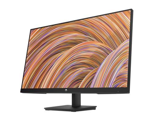 HP 24 Inch FHD Monitor | Full HD VA LCD Display | 75hz Refresh Rate | 250 Nits Brightness | 3000:1 Contrast Ratio | AMD FreeSync Technology | Adjustable Tilt | 1x HDMI 1.4, 1x VGA | Black | V24v G5